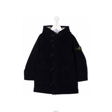 스톤 아일랜드 키즈 와펜 코트 네이비