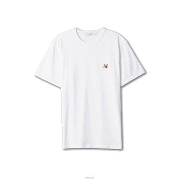 23FW 폭스 패치 티셔츠 화이트 AM00103KJ0008 P100