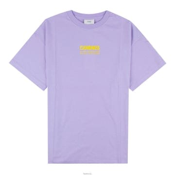 펜디 키즈 로고 프린팅 티셔츠 퍼플