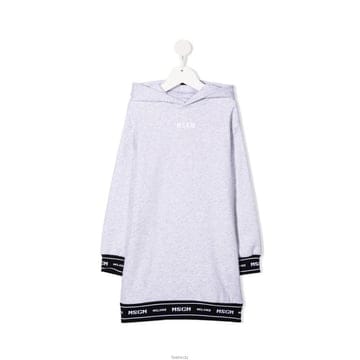 엠에스지엠 키즈 로고 테이프 코튼 후드