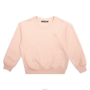 아크네 키즈 페이스 패치 맨투맨 파우더핑크