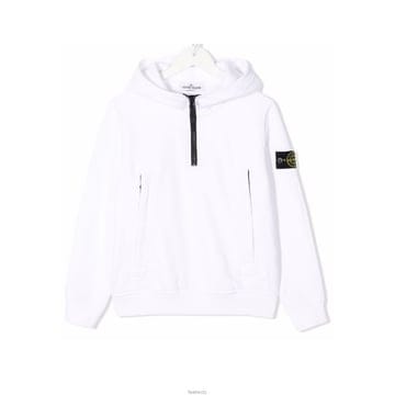 스톤아일랜드 키즈 와펜 하프집업 후드티