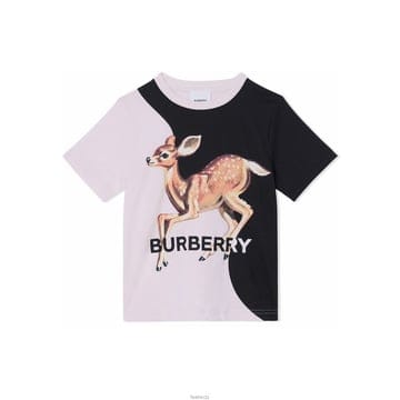 22SS 키즈 디어 모티브 티셔츠 핑크/블랙 8050308