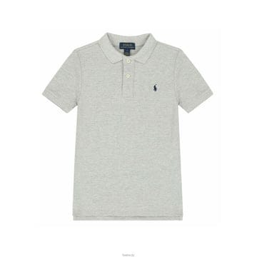 23SS 키즈 포니 자수 카라 티셔츠 그레이 547926 005