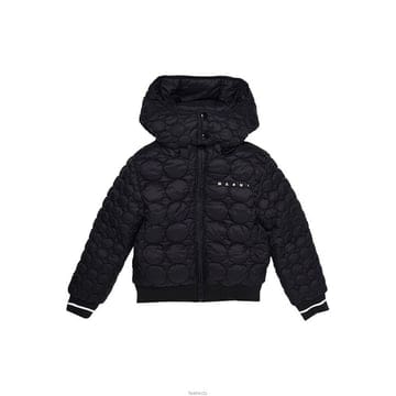 마르니 키즈 로고 퀄팅 자켓 블랙