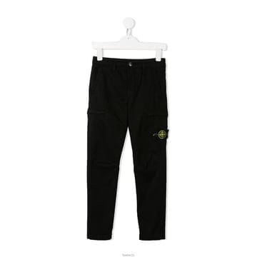스톤 아일랜드 키즈 카고 팬츠 블랙