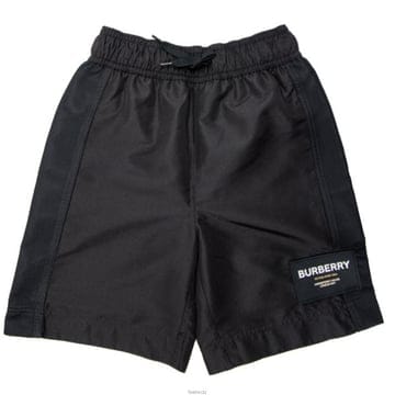 23SS 키즈 로고 패치 매쉬 숏 팬츠 블랙 8066649