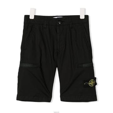 스톤키즈 와펜 카고 반바지 블랙
