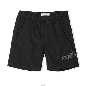 스톤 아일랜드 키즈 수영복 블랙