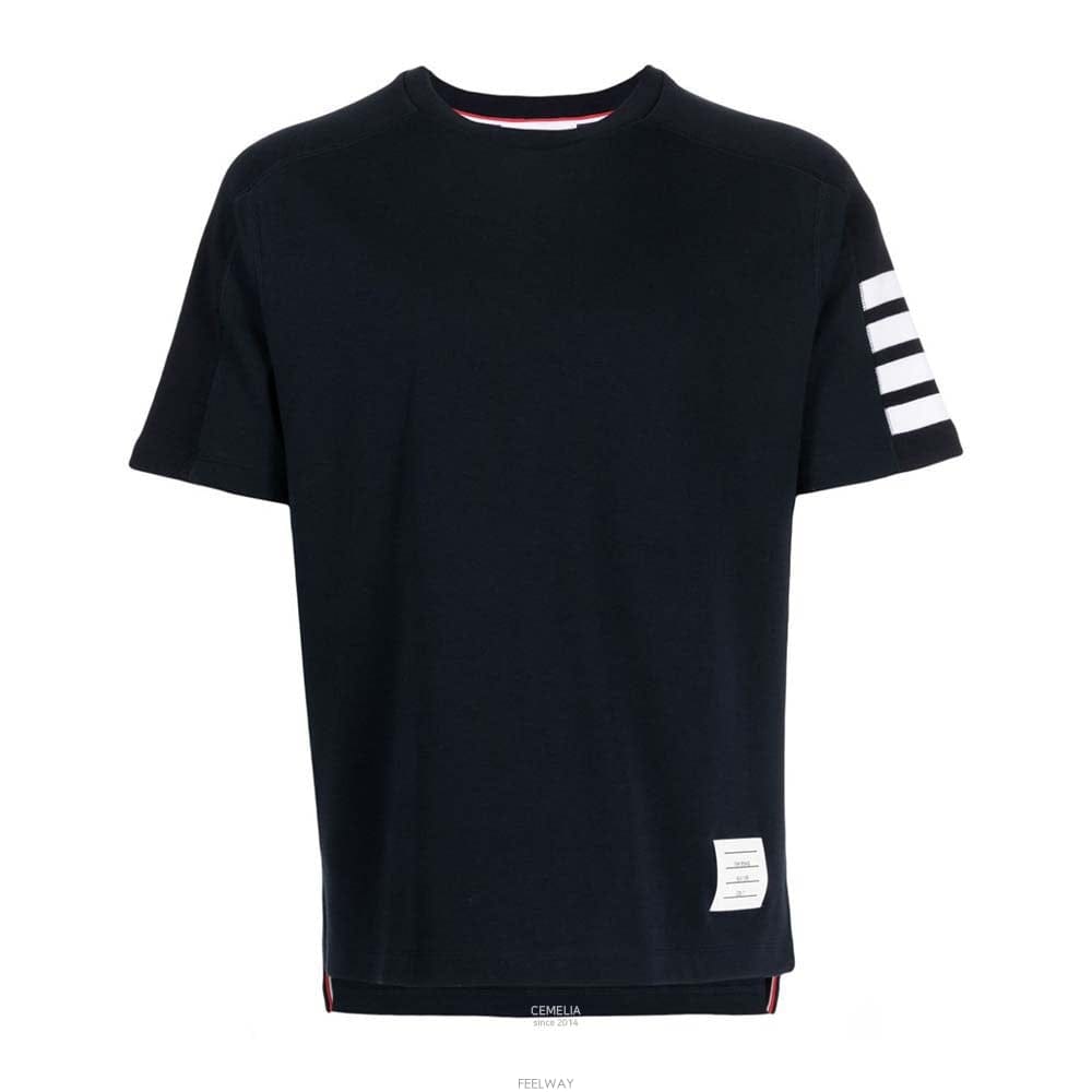 Thom Browne 26SS ����� ��ư 4�� ���� Ƽ���� ���̺� MJS246A 07323 41526SS ����� ��ư 4�� ���� Ƽ���� ���̺� MJS246A 0732