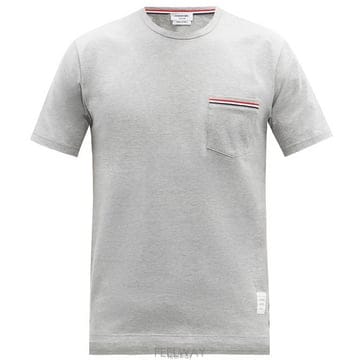 Thom Browne ����� ��Ʈ������ Ʈ�� ���� ũ��� ��ư ���� Ƽ���� �׷��� MJS010A 01454 055����� ��Ʈ������ Ʈ�� ���� ũ��� ��ư ���� Ƽ���� 