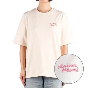 (MW00126KJ0119 FRESH COTTON) 여성 핸드라이팅 반팔 티셔츠 24SS