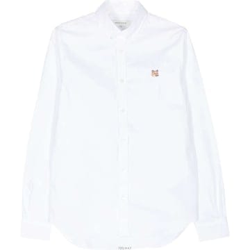 (당일) 24SS 메종키츠네 폭스헤드 화이트 셔츠 MM00413WC2010 P100