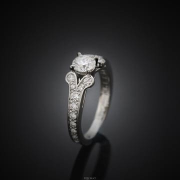 까르띠에 발레린 솔리테어 플래티늄 다이아 0.50ct 48호