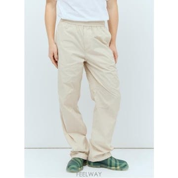 26 FW 버버리 엘라스틱 웨이스트밴드 코튼 판넬 팬츠 아이보리 8080652 B7040