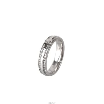 티파니앤코 T 네로우링 화이트골드 풀파베 다이아 4.3mm