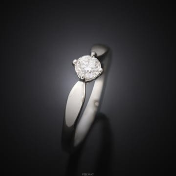 (대전중고명품)불가리 베네치아 토르첼로 웨딩링 플래티늄 다이아1P 0.31ct 8호 2mm