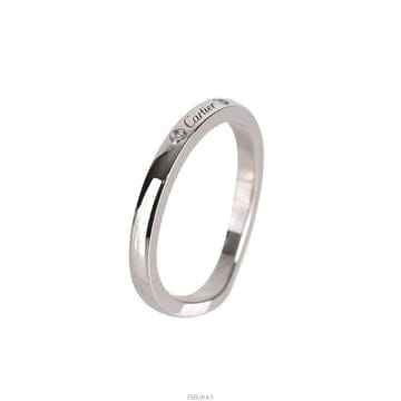 (대전중고명품)까르띠에 발레린 웨딩밴드 플래티늄 다이아 3P 49호 2mm