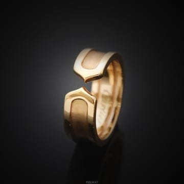 (대전중고명품)까르띠에 더블 C링 18K 로즈골드 49호 6.4mm