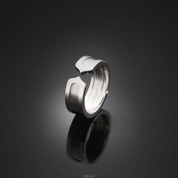 (대전중고명품)까르띠에 더블 C링 18K 화이트골드 49호 6.4mm