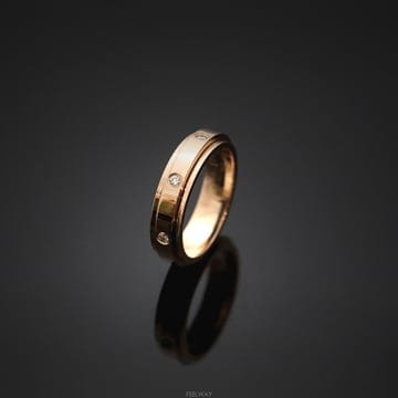 피아제 포제션링 로즈골드 다이아 50호 4.6mm