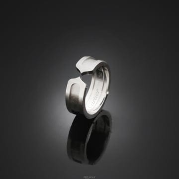 (대전중고명품)까르띠에 더블 C링 18K 화이트골드 50호 6.4mm