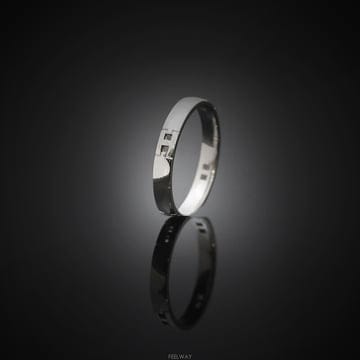 에르메스 헤라클레스링 화이트골드 3.3mm