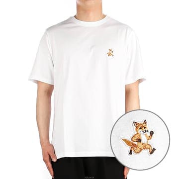 (MM00125KJ0008 WHITE) 남성 스피디 폭스 반팔 티셔츠 24SS