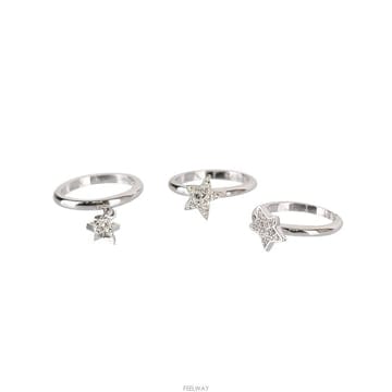 (대전중고명품)스와로브스키 973537 스타 반지 3종 세트 52호 2mm