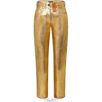 루이비통 골든 스트레이트 컷 여성 데님 팬츠