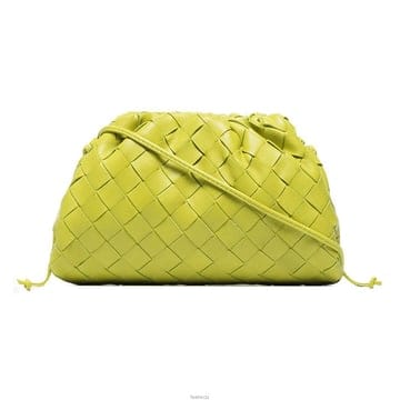 보테가베네타 23FW 인트레치아토 미니 파우치 숄더백 라임 585852 VCPP1 3520