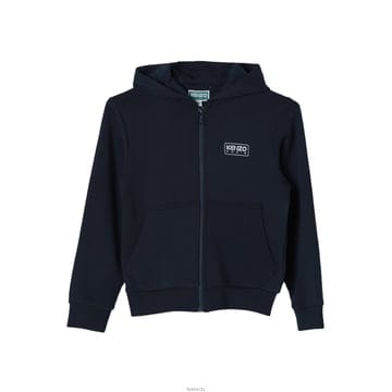 겐조 키즈 로고 후드집업 네이비