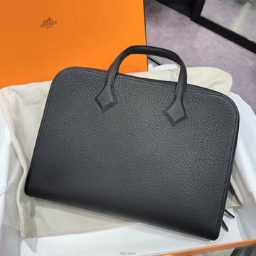[국내] 정품/두배보상/에르메스 빅토리아 라이트 브리프 케이스 35 블랙