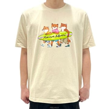 논현 더팩토리 24SS 메종키츠네 서핑 폭스 콤포트 반팔티 페이퍼 MM00120KJ0118 P205