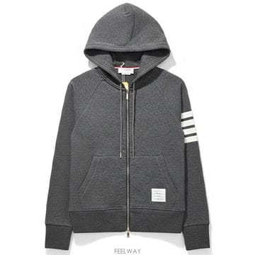 [톰브라운] MJT022H 00535 025 엔지니어드 4선완장 후드집업 다크그레이 남성 자켓 / TJ