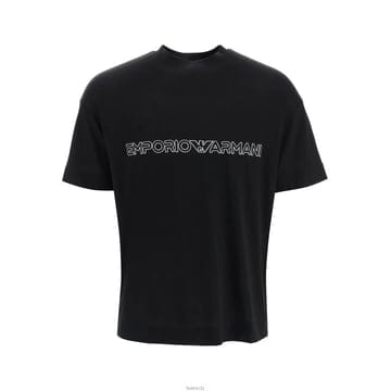 24SS 로고 자수 티셔츠 블랙 3R1TBD 1JUVZ 0999