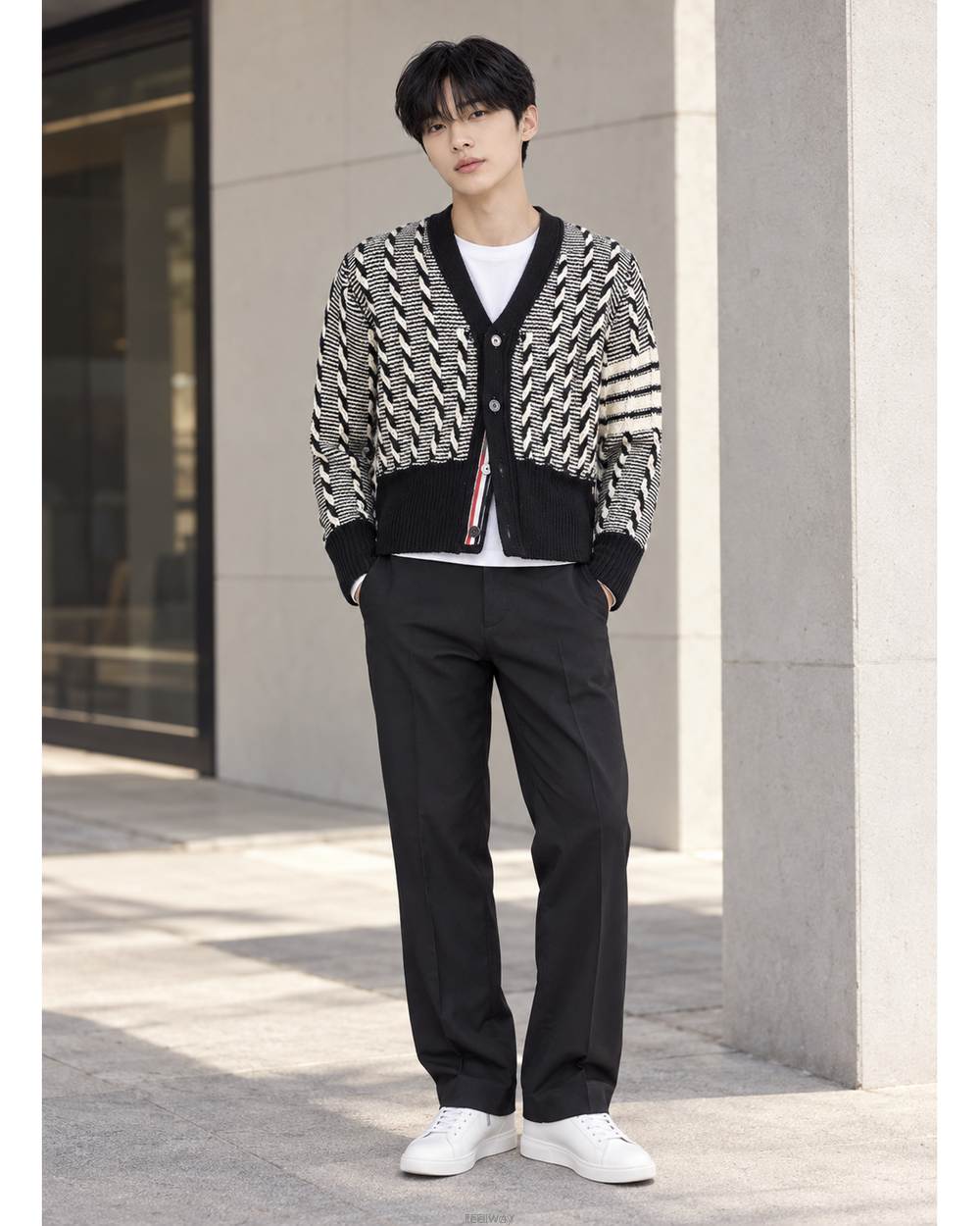 Thom Browne ����� 4�� ���̺� Ʈ����Ʈ ���̺� ����� MKC486A Y1506 415����� 4�� ���̺� Ʈ����Ʈ ���̺� ����� MKC486A Y15