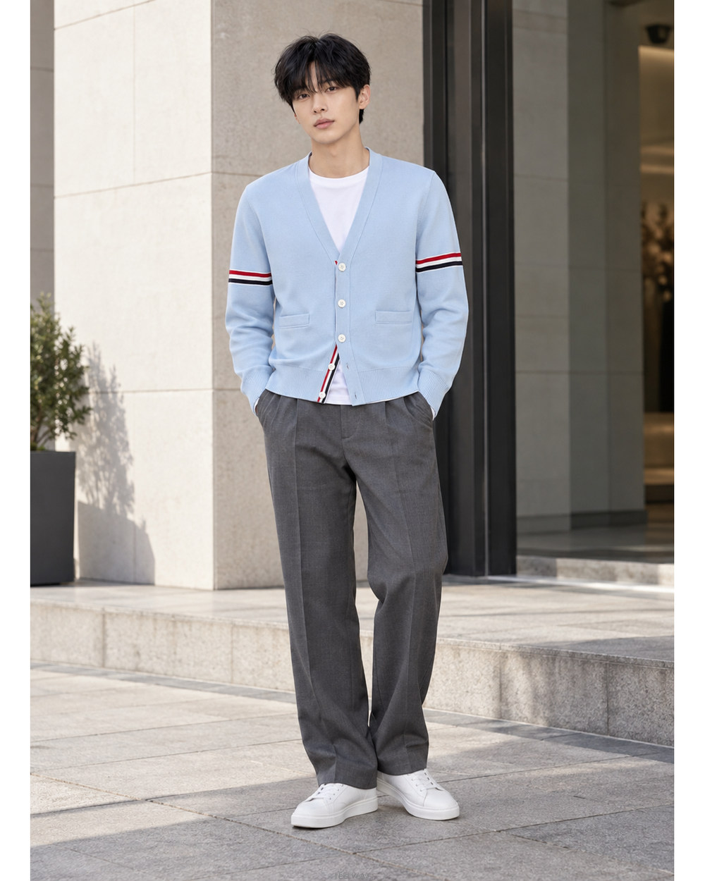 Thom Browne ����� �Ϲ�� ���� �ж�� ��Ƽġ ����� MKC310A Y3007 480����� �Ϲ�� ���� �ж�� ��Ƽġ ����� MKC310A Y300