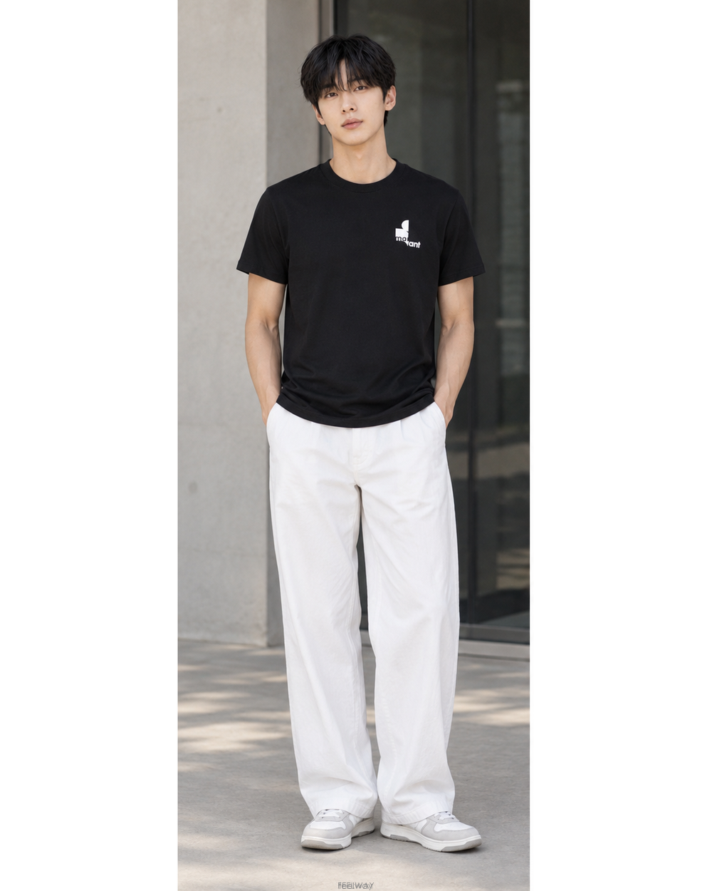 이자벨마랑 자페르 블랙 티셔츠 TS0047HA A1N09H 01BK