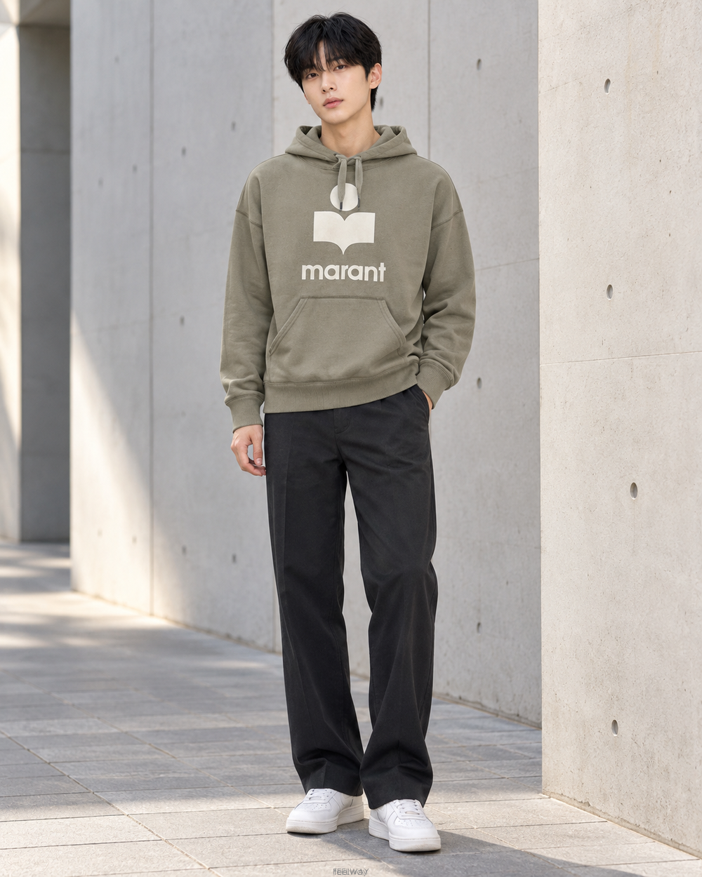 이자벨마랑 밀리 브라운 후드티셔츠 SW0027HA A1M05H KAEC