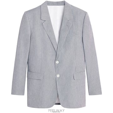 셀린느 주드 마스큘린핏 스트라이프 코튼 자켓