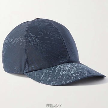 26 FW 벨루티 스크리토 자카드 트윌 워시드 인디고 베이스볼 캡 모자