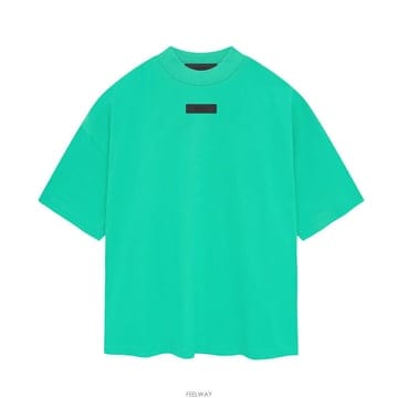 [국내 배송] 피어 오브 갓 에센셜 패치 로고 티셔츠 민트 여성