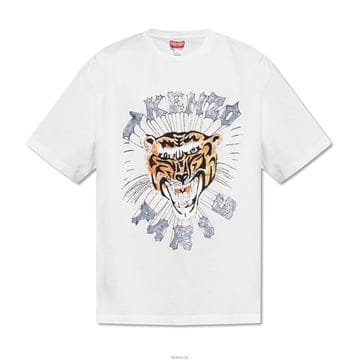 24SS 타이거 프린팅 티셔츠 화이트 5TS274 4SG 02