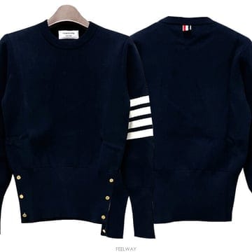 Thom Browne �����丮 24FW ����� ���� �缱 ���� 4-�� �ж�� ��Ƽġ ��Ʈ FKA239A 00219 415�����丮 24FW ����� ���� �缱 ���� 4-�� �ж�� ��Ƽ