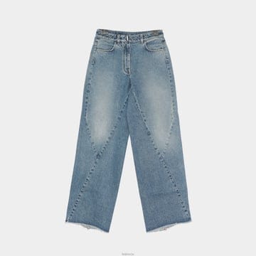지방시 스티칭 워싱 와이드 데님 여성 팬츠 BW51375Y86 420
