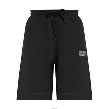 24FW 로고 자수 기모 숏팬츠 블랙 T3236 099