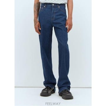 26 FW 구찌 Classic 클래식 리얼 로고 패치 데님 진 블루 796543 XDCYY 4100
