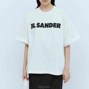 26 FW 질샌더 시그니처 로고 프린팅 반팔 티셔츠 J02GC0001 J45148 102