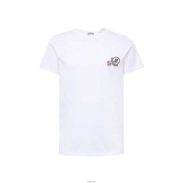 24FW 더블 로고 티셔츠 화이트 8C000 25 8390Y 001